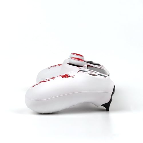 Image of RALAN Horned Skull Head Design Controller Skin Cover with 2 Thumb Grips Compatible with PS4 /Playstation 4 Slim /Pro Controller