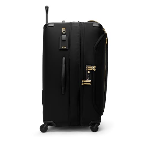 TUMI - Voyageur Leger 4 Wheeled Luggage - Women's Lightweight and Spacious, Sleek Silhouette, Durable Premium Suitcase - 29" Extended Trip Expandable Packing Case, Black with Gold Hardware3
