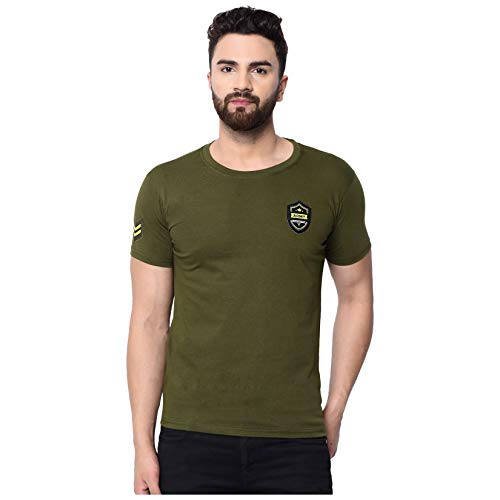 Image of London Hills T Shirt for Men Round Neck | Mens T-Shirts | Tshirt Shirts Men | Tshirt for Man | T Shirt for Mens | Cotton Blend Solid Half Sleeve Regular Fit Casual Tee