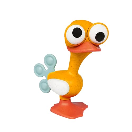 Image of Tolo Crazy Eyed Bird | Interactive Toy for Babies 3+ Months Teething Relief | movable eyes, clicking head & feet, squeaking wings, rattle sound, sensory, teething baby toys, developmental play, fun gift