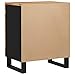 QZZCED Industrial Bedside Cabinet with Drawer, Solid Mango Wood Nightstand for Bedroom and Living Room Storage Brown, 13.0 x 19.7 x 23.6 in