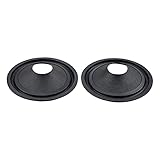Agujero central: 20mm. Wnuanjun 2 unids 3 Pulgadas Altavoz Papel Cono Cuenca Altavoz Rubber Edge Drum Paper Reparación Audio Altavoz Accesorios DIY