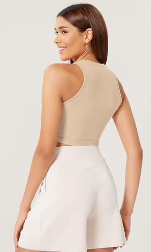 ODODOS-3-Pack-Seamless-Crop-Tank-for-Women-Ribbed-Soft-High-Neck-Cropped-Tops