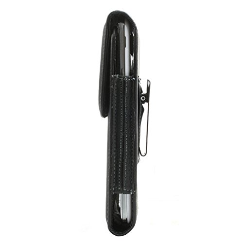 Étui ceinture Verykool Cyprus LTE SL6010 vertical noir en cuir et métal
