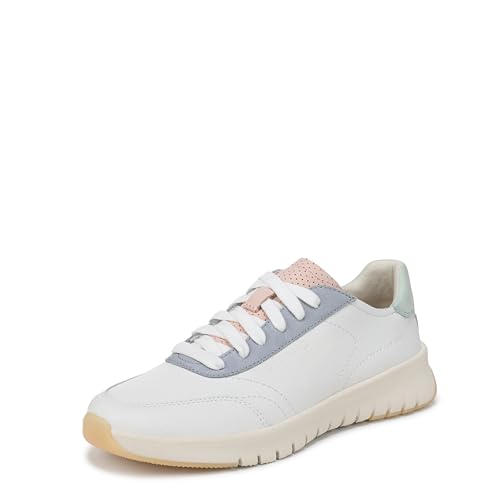 Vionic Women's Uptown Sneaker Sneaker White Multi Tumbled Leather 9 M