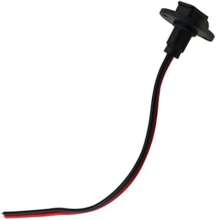 Ruiwaer SAE Socket SAE Connector Rectangular SAE Power Socket Sidewall Port SAE Power Socket Sidewall Port Cable with Waterproof Cap 12AWG SAE Cable for Solar Generator Battery Charger