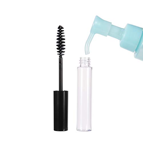 QINREN Refillable Empty Mascara Tube, 5 Pcs Clear Empty Bottle Tube Container with Inner Plug And Mascara Brushes Avoid Leaking for DIY Eyelash Growth Treatment Chap Stick Storage Reusable - Image 7