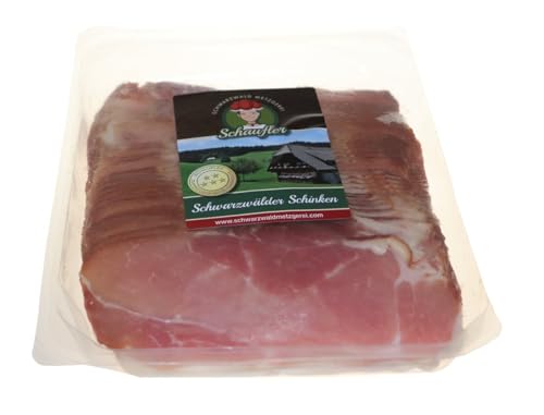 Schwarzwälder Schinken aufgeschnitten handgesalzen & tannengeräuchert. Mager fein & vakuumverpackt für volles Aroma. (200g)