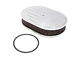 K&N Oval Air Filter Assembly: High Performance, Premium, Washable, Replacement Engine Filter: