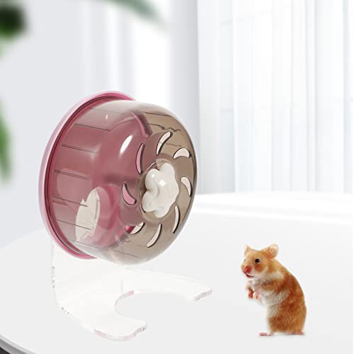 POPETPOP Roda De Hamster Silenciosa Roda De Corrida Suporte Ajustável Silencioso Roda De Exercício P