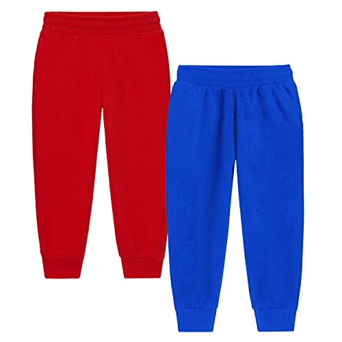 Image of Trampoline Kids Cotton Blend Trackpants Pack of 2 with Drawstrings & Ribbed Cuffs | Vibrant Printed Joggers for Boys & Girls | Soft Waistband & Side Pockets | Everyday Comfy Wear