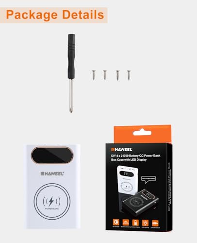 PULUZ DIY Wireless Charger Mobile Power Bank Box with LCD Display, 4 * 21700 Battery Charger Case の商品画像 7
