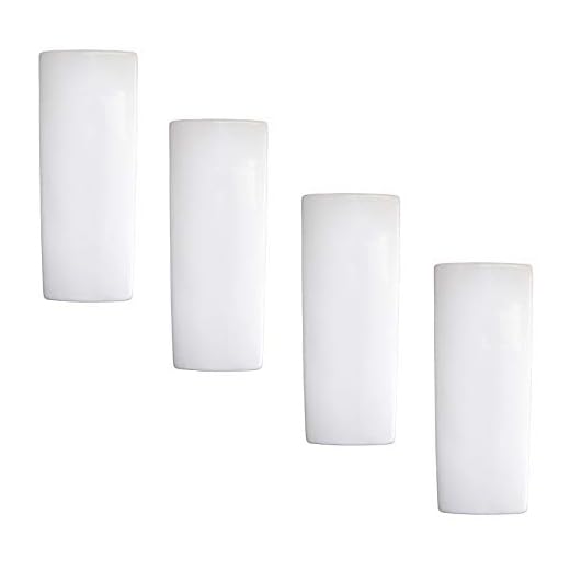 Juego de 4 unidades de humidificadores de cerámica blanca neutra para acoplar al radiador, calefacción, agua, evaporador, difusor a11386