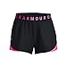 Under Armour Womens Play Up 3.0 Shorts, (057) Black/Rebel Pink/Rebel Pink, X-Small