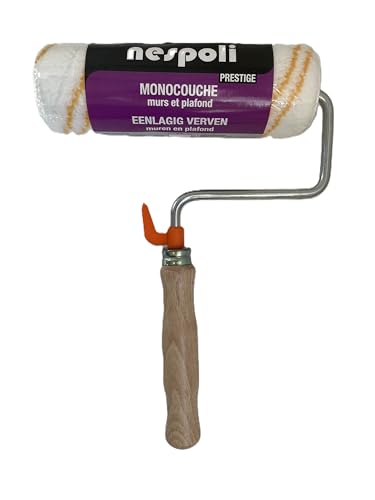 NESPOLI Rouleau professionnel 180mm, finition satin, manche en bois FSC®