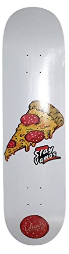 Vamos Skateboards - Pizza Deck 8,75" + Griptape & Sticker / 7 Ply Canadian Maple Skateboard Deck Cover