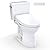 TOTO® Drake® WASHLET®+ Two-Piece Elongated 1.28 GPF TORNADO FLUSH® Toilet with S5 Bidet Seat, Cotton White - MW7763446CEG#01