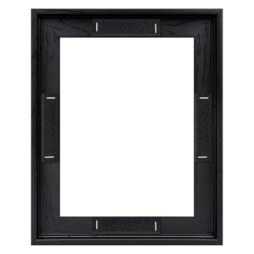CCPEAR 8x10 Canvas Floating Frame for Paintings and Wall Art Black