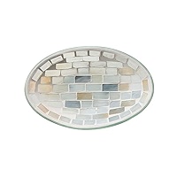 Amazon.com: Ishiguro Mosaic Glass Tray Round (Lusard (80084
