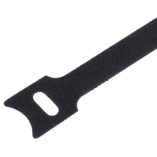 TEHAUX 100 piezas Bridas de cable reutilizables con gancho y bucle para electrónica y gestión de cables en escritorio Negro 12 mm X 300 mm Organizador de cable autoadhesivo para hogar y oficina miniatura 3
