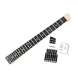Gryf gitary 24 Progowa Gitara Elektryczna Mostek Bez Główki Nakrętka Gryfu Części Instrumentów Muzycznych