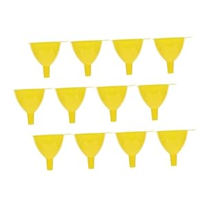 12pcs Plastic Funnel Foldable Funnel Triangle Funnel Experiment Equipment Kitchen Funnel Office Funnel Bottle Funnel Costmetic Funnel Mini Funnel Funnels Small Funnel Yellow
