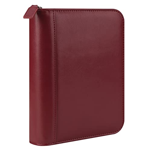 Franklincovey - Fc Signature Binder - Leather - Zipper Binder For Planners (Compact, Red) #TOP1