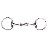 Die Trensenringe sind fest am Gebiss fixiert, dadurch bewegt sich das Gebiss weniger im Pferdemaul.