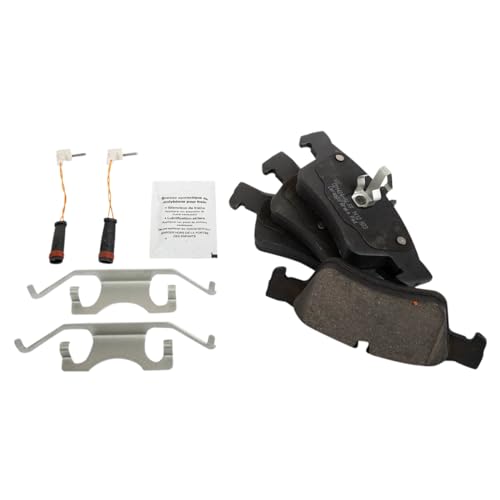 Image of TRQ Rear Brake Pad and Rotor Set Ceramic Compatible with 2003-2006 Mercedes-Benz S430 S500