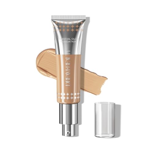 Image of Dream Beauty Celestial Glow Foundation | Unnoticeable Lightweight Foundation with Universal Shade Adaptability | Everyday, Skin-Like Finish | 12H Wear | Breathable Formula | 30ml (Neutral Medium)
