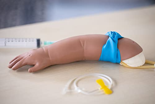 Pediatric IV and Phlebotomy Practice Kit by The Apprentice Doctor. Practice and Perfect Critical Medical Skills Before Working on Real People. (Dark Skin Tone) - Thumbnail 6