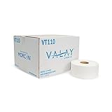 Morcon Paper VT110 Morsoft Millennium Jumbo - Pañuelo de baño, seguro séptico, 2 capas, blanco, 750 pies, 12 rollos/caja