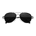SOJOS Classic Aviator Sunglasses for Women Men Metal Frame Spring Hinges SJ1030, Black/Grey