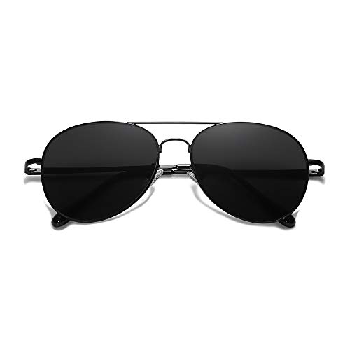 Image of SOJOS Classic Aviator Sunglasses for Women Men Metal Frame Spring Hinges SJ1030