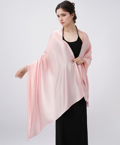 Women's Scarf Soft Silk Satin Shawls and Wraps for Evening Dresses Wedding Long Large Scarves Beach Sun Protection4