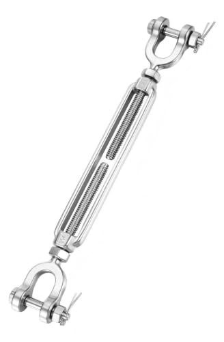 5/8"x9" Stainless Steel Turnbuckle Heavy Duty Cable Tensioner 1Pack