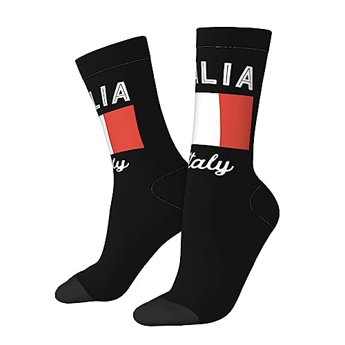 Italy Italian Calf Socks Athletic Ankle Socks Moisture Wicking Crew Sock Unisex Tube Socks2