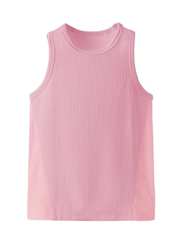 Haloumoning Boys Breathable Mesh Side Athletic Tank Tops Sleeveless Workout T-Shirts 5-14 Years4