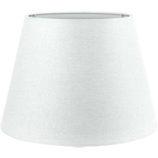 Wogati® Premium Lampenschirm | Größe: L | Farbe: Weiß | E27 | konisch | Baumwolle | für Stehlampen, Hängelampen, Tischlampen, Deckenlampen