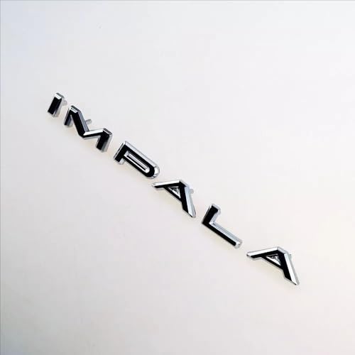 Image of 2Pcs 1964 64 Impala Quarter Panel Emblems Car Badge Letters Licensed Nameplate Replacement for Impala (Chrome)