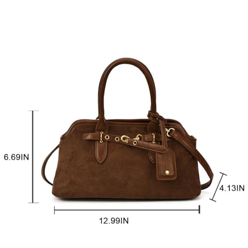 Bolso Tote de gamuza sintética para mujer miniatura 7