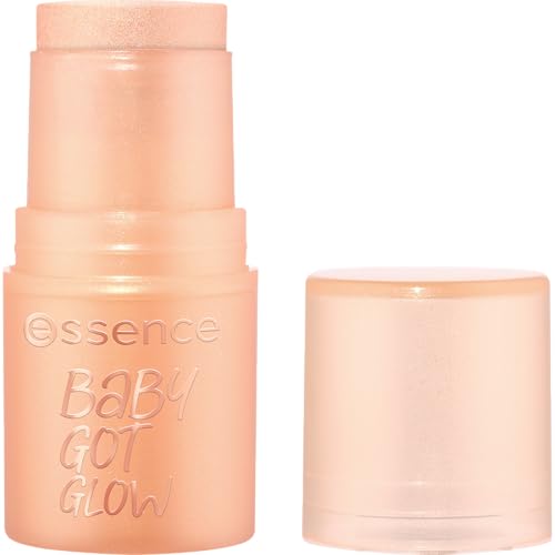 essence Iluminador en barra BABY GOT GLOW, resultado inmediato, brillante, luminoso, reluciente (5.5g)