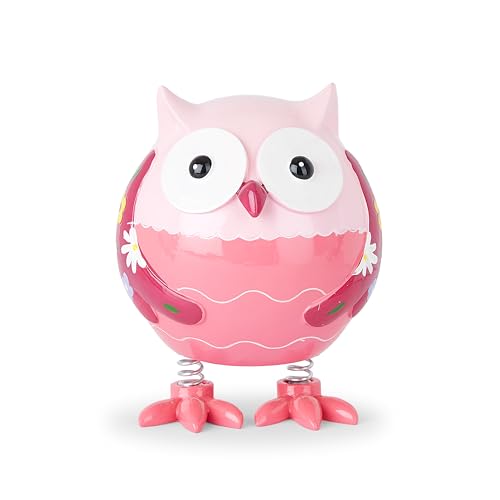 Mousehouse Gifts Tirelire Hibou Chouette Rose pour Filles Cadeau