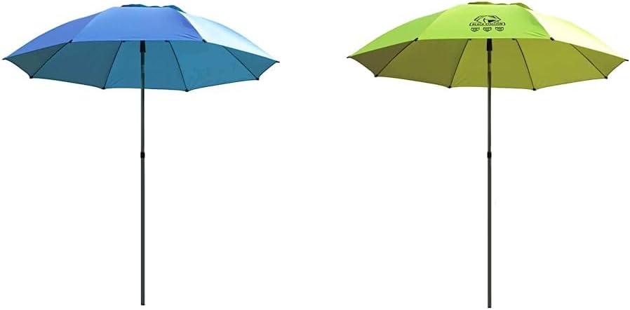 Black Stallion UB200 Core Flame-Resistant Industrial Umbrella, Blue 87.5 inches