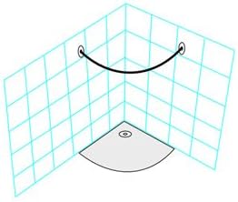 53" Neo-Curved - Quadrant Shower Rod