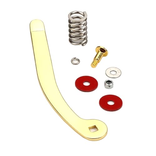 ギタートレモロブリッジテールピースパーツ、ギターワミーの交換用、ナットとスプリング付きギターハンドル