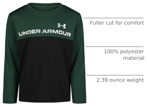 Image of Under Armour Boys' Long Sleeve Logo Graphic T-Shirt, Lightweight & Breathable, Relaxed Fit