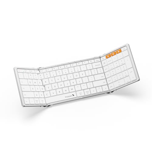 ProtoArc Foldable Bluetooth Keyboard, XK01 Folding Wireless Portable