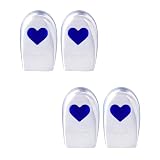 xiluuyou 2 Pares Taloneras Silicona Azul, Taloneras de Gel, Amortiguación y Reducción de Impactos para el Pie (35-40)