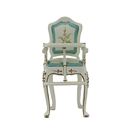 Chaise de bébé 1/12 blanche pour décorer la chambre d'enfant d'une maison de poupée